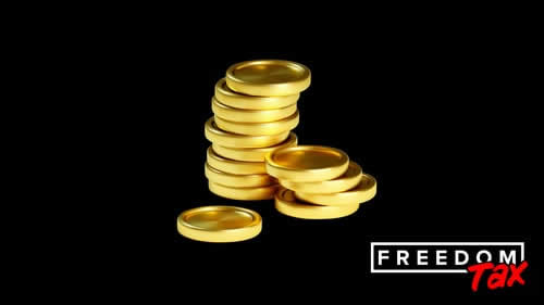 Geldmünzen gestapelt